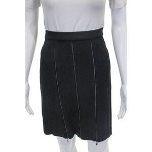 St. John Evening By Marie Gray Women Straight Pencil Wool Skirt Black Size 10